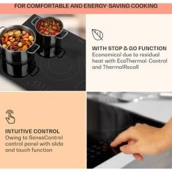 Klarstein Virtuosa 5 Built-in Hob 5 Zones 8200 W Glass Ceramic 10 Klarstein Virtuosa 5 Built-in Hob 5 Zones 8200 W Glass Ceramic -Kitchen Appliance Store 101007178 4