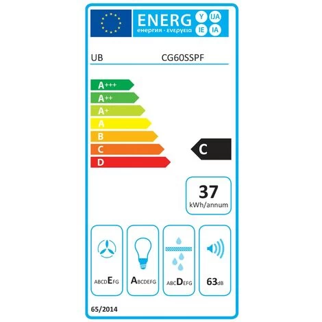 Econolux ART28369 60cm Curved Glass Cooker Hood 7 Econolux ART28369 60cm Curved Glass Cooker Hood - Image 5