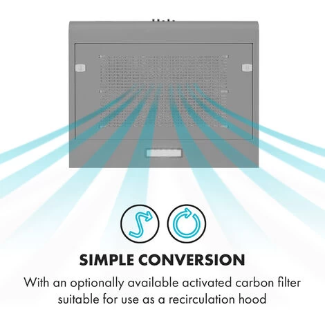 Klarstein Capannina Undercounter Hood 60cm 166m³ / H LED Stainless Steel Silver 5 Klarstein Capannina Undercounter Hood 60cm 166m³ / H LED Stainless Steel Silver - Image 3