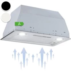 Klarstein Paolo Cooker Hood Built-in 52,5 Cm EEC: A 593 M³/h LED Touch