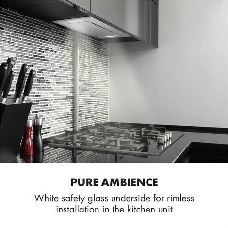 Klarstein Hektor Cooker Extractor Hood Built-in 52cm Exhaust: 530 M³ / H LED Touch Glass 4 Klarstein Hektor Cooker Extractor Hood Built-in 52cm Exhaust: 530 M³ / H LED Touch Glass - Image 2