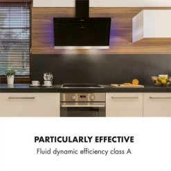 Klarstein Aurora Eco 90 Cooker Extractor Hood 550 M³ / H LED Display Black -Kitchen Appliance Store 22969749 2