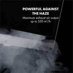 Klarstein Aurora Eco 90 Cooker Extractor Hood 550 M³ / H LED Display Black -Kitchen Appliance Store 22969749 3