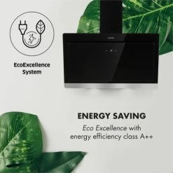 Klarstein Aurora Eco 90 Cooker Extractor Hood 550 M³ / H LED Display Black -Kitchen Appliance Store 22969749 4