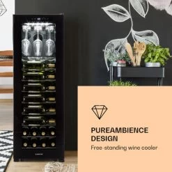 Klarstein Bellevin 62 Wine Cooler 56 Bottles 5-20 ° C Energy Class A Black 8 Klarstein Bellevin 62 Wine Cooler 56 Bottles 5-20 ° C Energy Class A Black -Kitchen Appliance Store 22969765 2