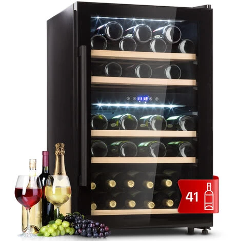 Klarstein Barossa 40 Duo Wine Fridge 2 Zones 41 Bottles Glass Door Touch LED 3 Klarstein Barossa 40 Duo Wine Fridge 2 Zones 41 Bottles Glass Door Touch LED