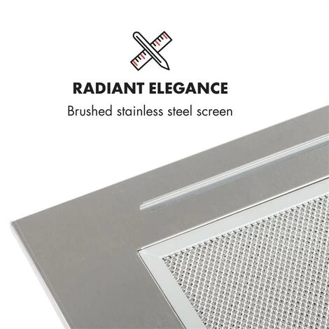 Klarstein Down Under Cooker Extractor Hood Built-in 60cm Exhaust Air: 590 M³ / H LED Stainless Steel 5 Klarstein Down Under Cooker Extractor Hood Built-in 60cm Exhaust Air: 590 M³ / H LED Stainless Steel - Image 3