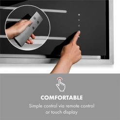 Klarstein High Line Ceiling Hood 90cm 410 M3 / H 75W 3 Steps Remote Control Black 9 Klarstein High Line Ceiling Hood 90cm 410 M3 / H 75W 3 Steps Remote Control Black -Kitchen Appliance Store 22969846 3
