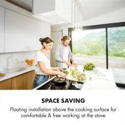 Klarstein Kronleuchter L Island Exhaust Hood 60cm Exhaust Air: 590m³ / H LED Touch White 11 Klarstein Kronleuchter L Island Exhaust Hood 60cm Exhaust Air: 590m³ / H LED Touch White -Kitchen Appliance Store 22969886 5