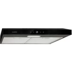 Klarstein Contempo Neo Substructure Cooker Extractor Hood 60cm 175m³ / H LED Stainless Steel Acrylic Black