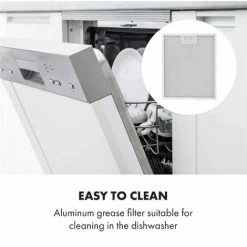 Klarstein Contempo Neo Substructure Cooker Extractor Hood 60cm 175m³ / H LED Stainless Steel Acrylic Black -Kitchen Appliance Store 22970172 5