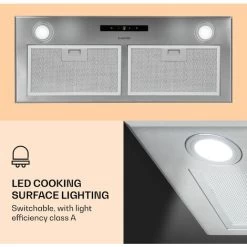 Klarstein Paolo Cooker Hood Built-in 72 Cm EEC: A 593 M³/h -Kitchen Appliance Store 22970438 3