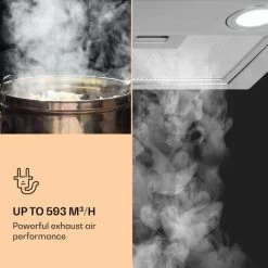 Klarstein Paolo Cooker Hood Built-in 72 Cm EEC: A 593 M³/h -Kitchen Appliance Store 22970438 4