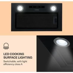 Klarstein Paolo Cooker Hood Built-in 52 Cm EEC: A 593 M³/h LED Touch -Kitchen Appliance Store 22970446 3