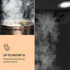 Klarstein Paolo Cooker Hood Built-in 52 Cm EEC: A 593 M³/h LED Touch -Kitchen Appliance Store 22970446 4