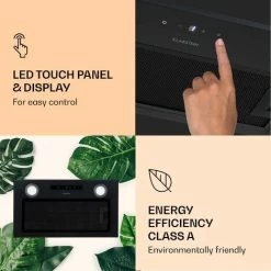 Klarstein Paolo Cooker Hood Built-in 52 Cm EEC: A 593 M³/h LED Touch -Kitchen Appliance Store 22970446 5