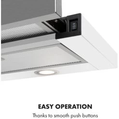 Klarstein Mariana 90 Flat Screen Hood 500 M³ / H Exhaust Air LED White -Kitchen Appliance Store 22970535 4