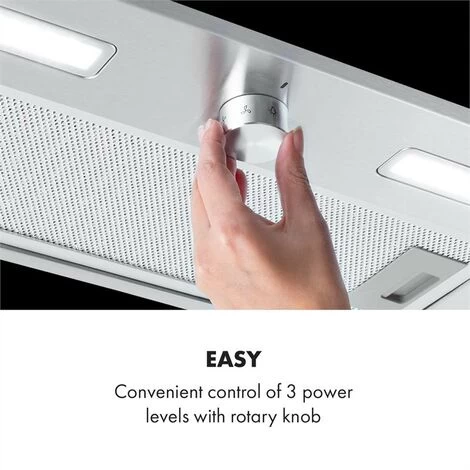 Klarstein Simplica Extractor Hood Recessed 52cm Exhaust Air: 400 M³ / H LED Stainless Steel 6 Klarstein Simplica Extractor Hood Recessed 52cm Exhaust Air: 400 M³ / H LED Stainless Steel - Image 4