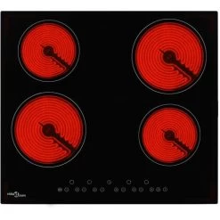 Ceramic Hob With 4 Burners Touch Control 6000 W -Kitchen Appliance Store 29796474 3