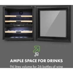 Klarstein Vinsider 36 Wine Fridge 2 Cooling Zones 5-22°C 85l Stainless Steel 10 Klarstein Vinsider 36 Wine Fridge 2 Cooling Zones 5-22°C 85l Stainless Steel -Kitchen Appliance Store 33502999 4