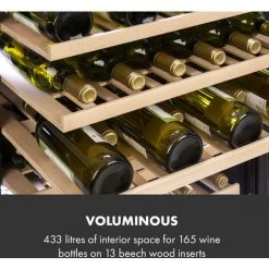 Klarstein Vinovilla Grande 165 Built-in Uno Onyx Large Capacity Wine Fridge 433 Litres 165 Bottles -Kitchen Appliance Store 33503300 5