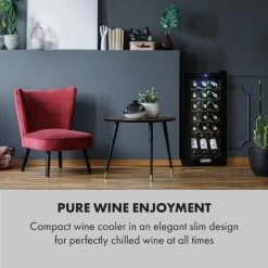 Klarstein Shiraz 18 Slim Uno Wine Refrigerator 50l 18Fl Touch Control Panel 5-18°C 8 Klarstein Shiraz 18 Slim Uno Wine Refrigerator 50l 18Fl Touch Control Panel 5-18°C -Kitchen Appliance Store 33503467 2