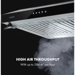 Klarstein Purista Americana, Extractor Hood, Baffle Filter, 306 M³ / H -Kitchen Appliance Store 33504423 4