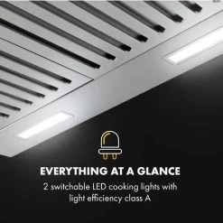 Klarstein Purista Americana, Extractor Hood, Baffle Filter, 306 M³ / H -Kitchen Appliance Store 33504423 5