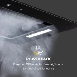 Klarstein Hektor Eco Fan Module 52 Cm 566 M³ / H Touch Glass Black 9 Klarstein Hektor Eco Fan Module 52 Cm 566 M³ / H Touch Glass Black -Kitchen Appliance Store 35415170 3