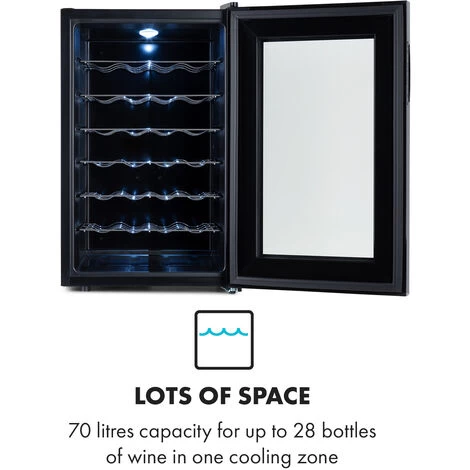 Klarstein Barolo 28 Uno, Wine Cooler, 70 Litres, 11-18 ° C, SingleZone 5 Klarstein Barolo 28 Uno, Wine Cooler, 70 Litres, 11-18 ° C, SingleZone - Image 3