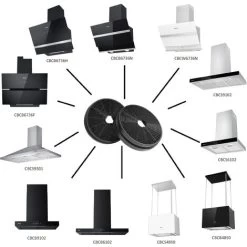 CIARRA CP120 Carbon Filter (2PCS) - Accessories For CIARRA Extractor Hoods -Kitchen Appliance Store 36409478 3