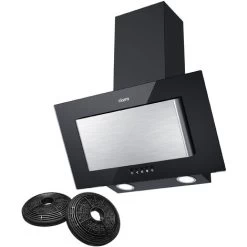 CIARRA 60cm Angled Wall Mounted Cooker Hood With 3-speed Extraction-CD6736DB