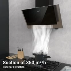 CIARRA 60cm Angled Cooker Hood With 3-speed Extraction -736CBK60 9 CIARRA 60cm Angled Cooker Hood With 3-speed Extraction -736CBK60 -Kitchen Appliance Store 36409485 3