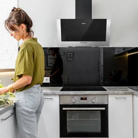 CIARRA 60cm Angled Cooker Hood With 3-speed Extraction -736CBK60 6 CIARRA 60cm Angled Cooker Hood With 3-speed Extraction -736CBK60 - Image 4