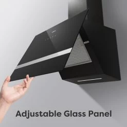 CIARRA 60cm Glass Angled Cooker Hood Class A++ 650m3/h 4 Speeds Touch Control-CD6736HB -Kitchen Appliance Store 36409489 3