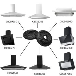 CIARRA CP100 Carbon Filter (2PCS) - Accessories For CIARRA Extractor Hood 7 CIARRA CP100 Carbon Filter (2PCS) - Accessories For CIARRA Extractor Hood -Kitchen Appliance Store 36409493 3