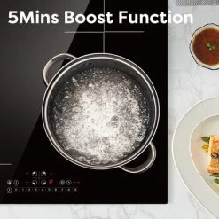 CIARRA Built-in 4 Zones Induction Hob, Integrated Electric Cooktop With 1 Flex Zone 7200W-CD4BFBIH -Kitchen Appliance Store 36409494 4