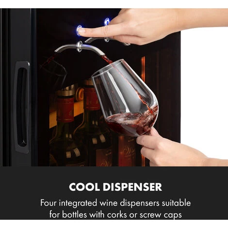 Klarstein First Class 129 Wine Cooler Dispenser 129 Bottles 5-22 ° C Black 4 Klarstein First Class 129 Wine Cooler Dispenser 129 Bottles 5-22 ° C Black - Image 2