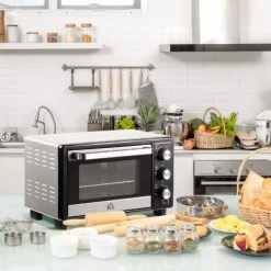 HOMCOM Mini Oven 16L Countertop Oven W/ Adjustable Temperature Timer 1400W -Kitchen Appliance Store 40901442 3
