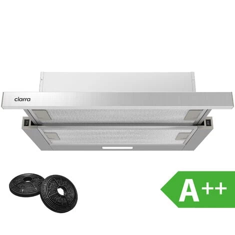 CIARRA 60cm Integrated Telescopic Cooker Hood With 2-speed Extraction Class A-906DS60 3 CIARRA 60cm Integrated Telescopic Cooker Hood With 2-speed Extraction Class A-906DS60