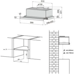 CIARRA 60cm Integrated Telescopic Cooker Hood With 2-speed Extraction Class A-906DS60 11 CIARRA 60cm Integrated Telescopic Cooker Hood With 2-speed Extraction Class A-906DS60 -Kitchen Appliance Store 42185726 5