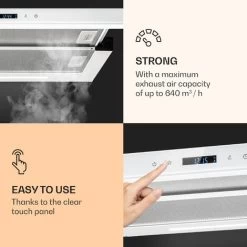 Klarstein Mariana Neo 60, Flat Screen Bonnet, 60cm, 640 M³/h, Exhaust Air, LED -Kitchen Appliance Store 42770280 4