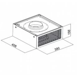 Scorpio 100 X 70cm Ceiling Hood With External Motor -Kitchen Appliance Store 49134482 4