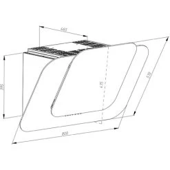 Innocenti ART10938 80cm Luna Angled Glass Cooker Hood White & Copper 5 Innocenti ART10938 80cm Luna Angled Glass Cooker Hood White & Copper -Kitchen Appliance Store 49734705 2