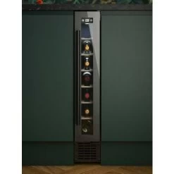 Edesa ART29638 15cm Black Glass Wine Cooler