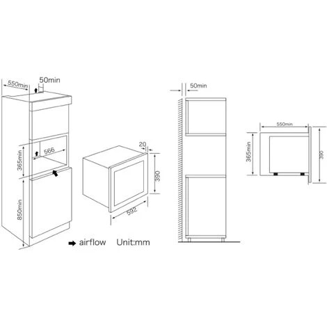 Innocenti ART28640 Microwave Grill Convection Built-In 31L 4 Innocenti ART28640 Microwave Grill Convection Built-In 31L - Image 2