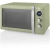 Swan Retro 800W LED Digital Microwave Green 1 Swan Retro 800W LED Digital Microwave Green -Kitchen Appliance Store 53434704 1