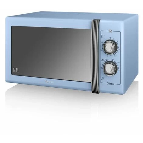 Swan Retro 25L 900W Manual Microwave Blue 4 Swan Retro 25L 900W Manual Microwave Blue - Image 2