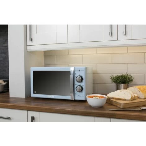 Swan Retro 25L 900W Manual Microwave Blue 7 Swan Retro 25L 900W Manual Microwave Blue - Image 5