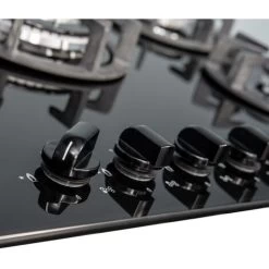 SIA BGH90BL 90cm Black 5 Burner Gas On Glass Hob Cast Iron Supports LPG Kit -Kitchen Appliance Store 65334511 3